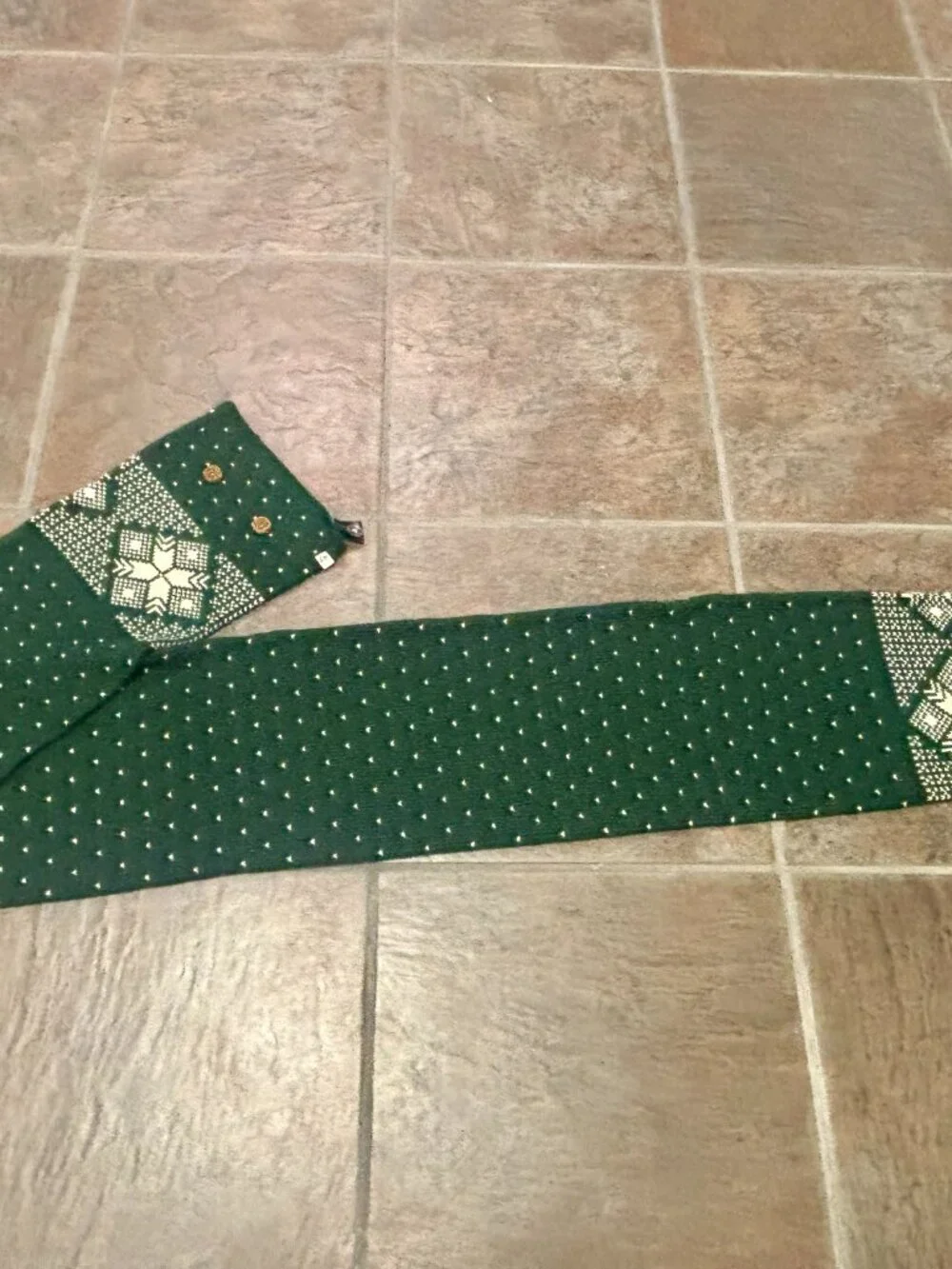 ~~Green Bay Packers Unisex Winter Button Knit Scarf Green Pattern 67